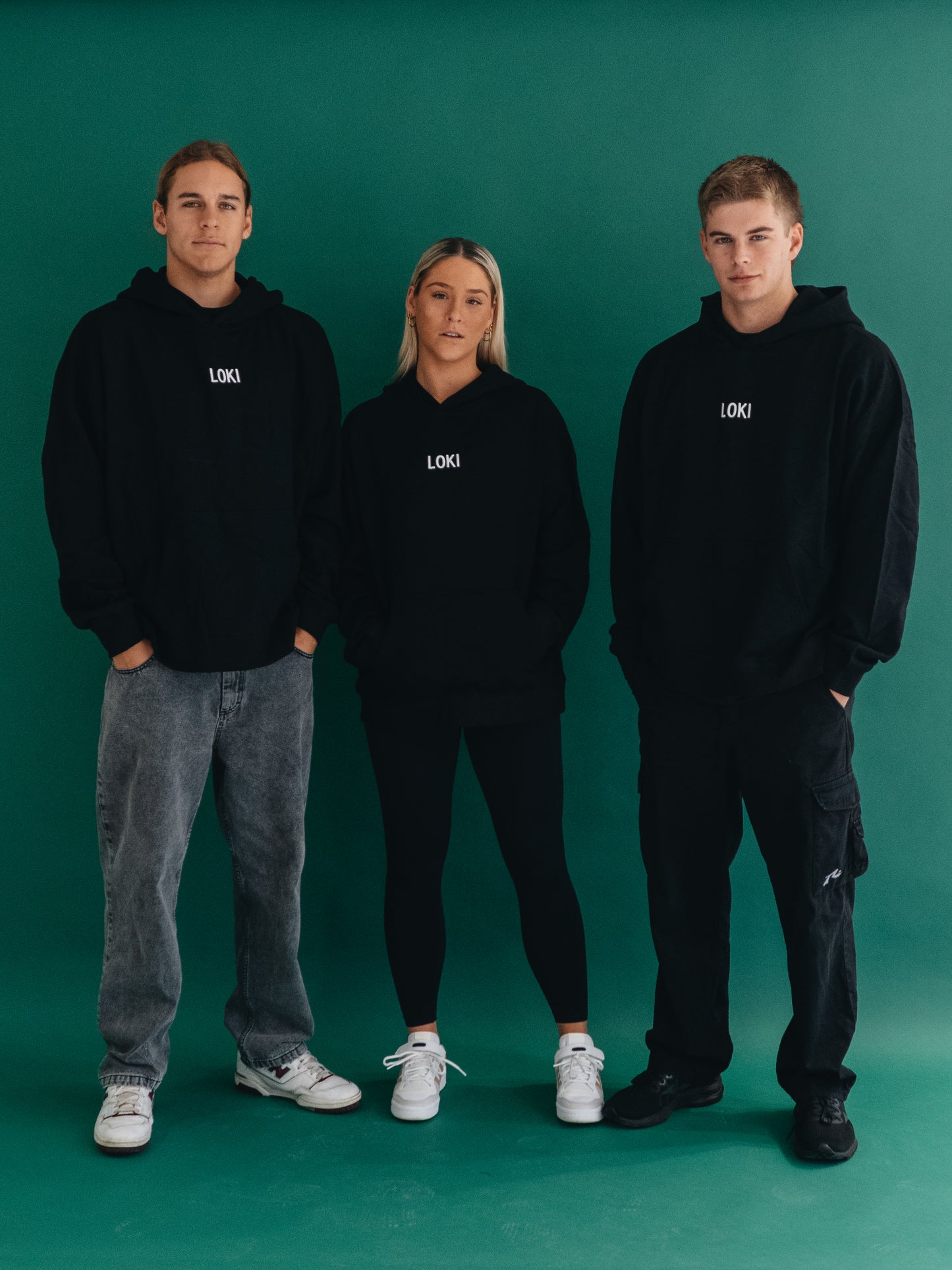 MICRO LETTERMARK HOODED FLEECE